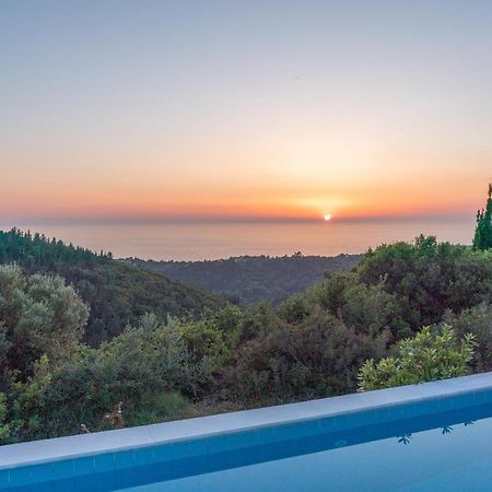 Stone Villa Eriphyle ,Private Witn Sunset View フィスカルドン エクステリア 写真